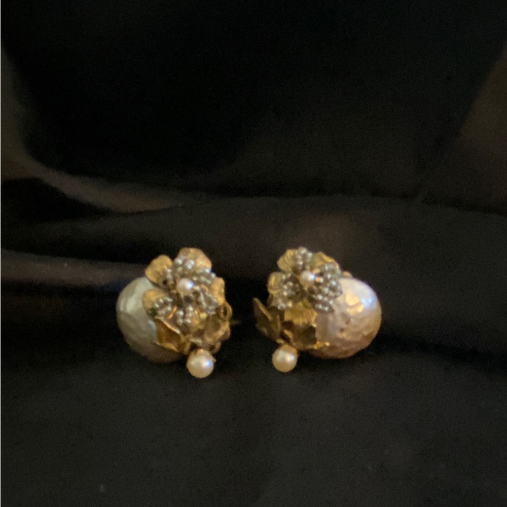Miriam Haskell clip on earrings